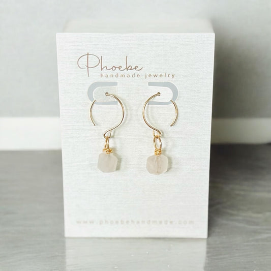 Rose Quartz Earrings